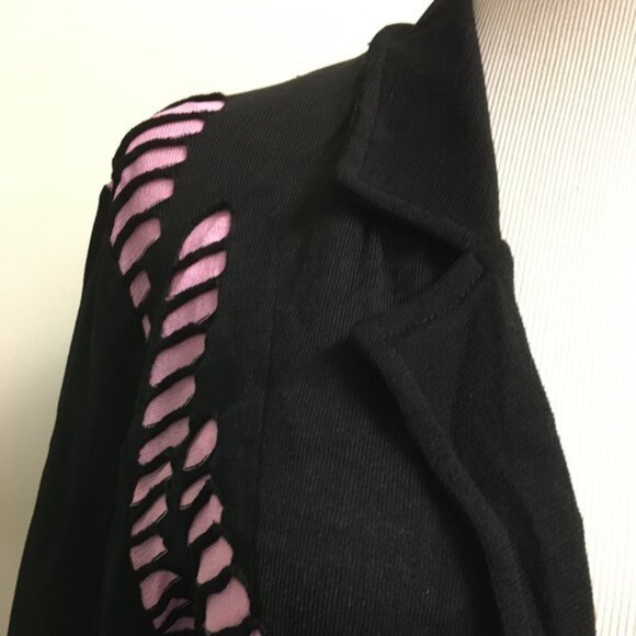 AldoMartins Anthropologie shred cardigan jacket L - Picture 3 of 9